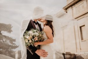 Wedding kiss.